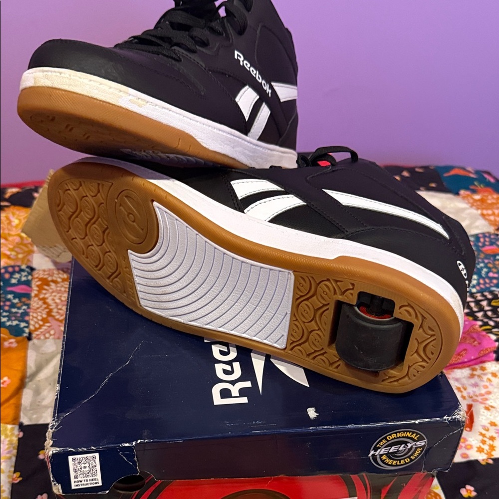 Reebok Black and White Skating Sneakers